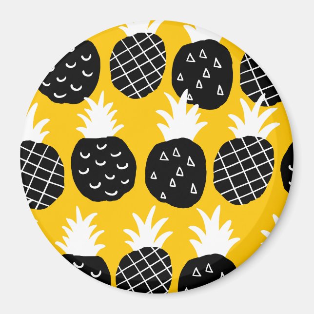 Svart ananas magnet (Framsidan)
