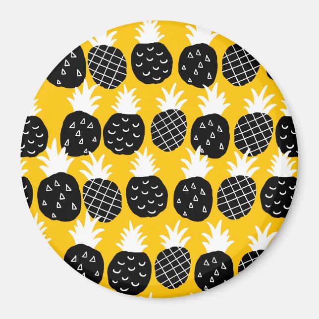 Svart ananas magnet (Framsidan)