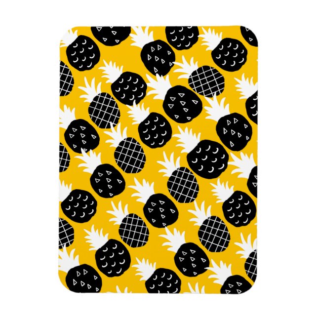 Svart ananas magnet (Vertikal)