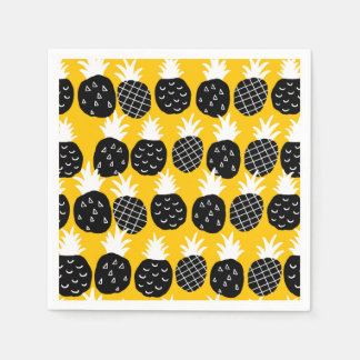 Svart ananas pappersservett