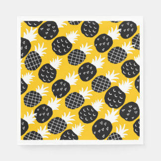 Svart ananas pappersservett
