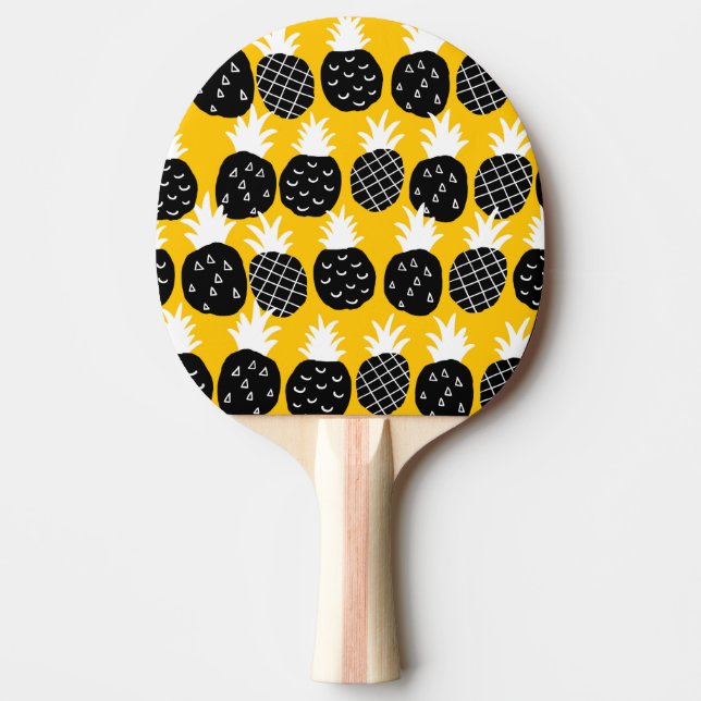 Svart ananas pingisracket (Framsidan)