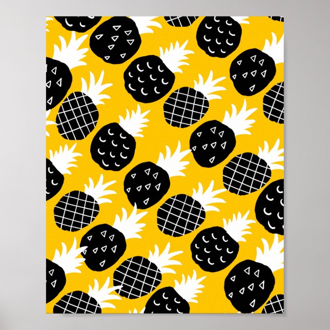Svart ananas poster (Framsidan)