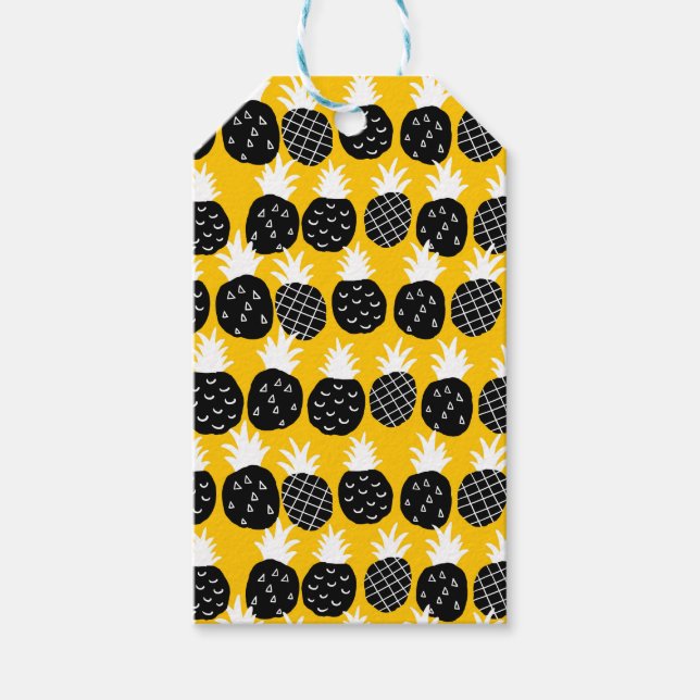 Svart ananas presentetikett (Framsidan)