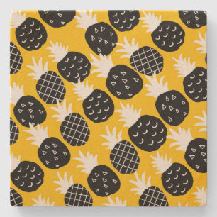 Svart ananas stenunderlägg