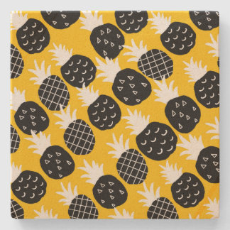 Svart ananas stenunderlägg