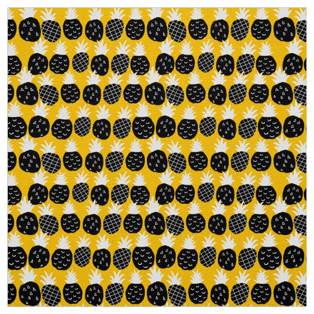 Svart ananas tyg (Provkarta)