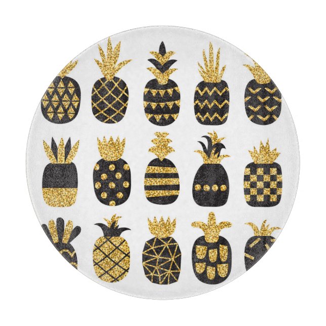 Svart ananas: Unik texturerad uppsättning (Framsidan)