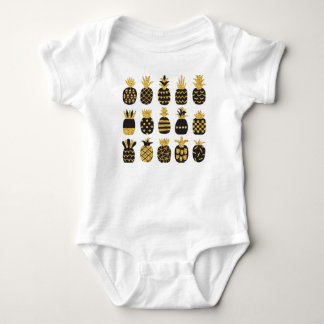 Svart ananas: Unik texturerad uppsättning T Shirt