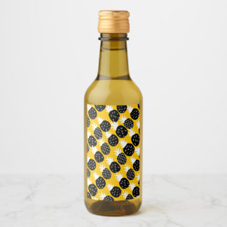 Svart ananas vinetikett