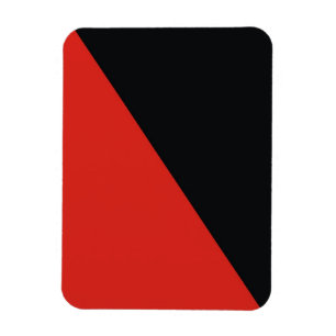svart anarkisk flagga magnet