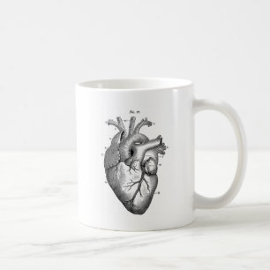Svart Anatomical hjärta Kaffemugg