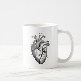 Svart Anatomical hjärta Kaffemugg