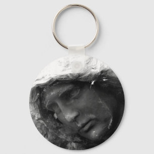 Svart ängel Keychain Nyckelring