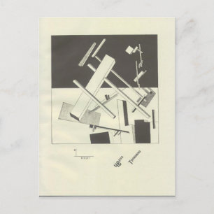 Svart angeläget för El Lissitzky- Vykort
