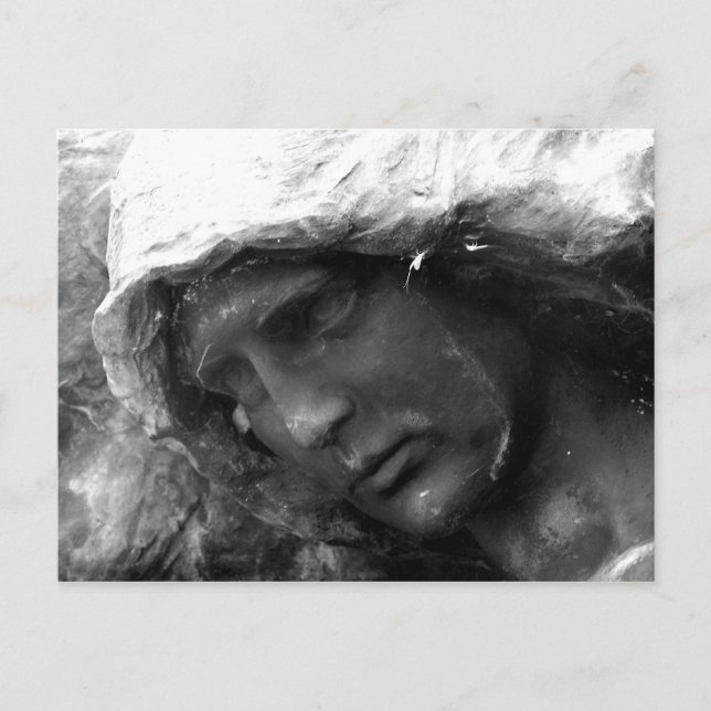 Svart änggelvykort vykort (Framsida)