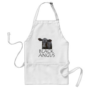 Svart Angus ko Förkläde