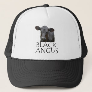 Svart Angus ko Truckerkeps