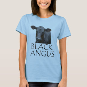 Svart Angus koskjorta Tee Shirt