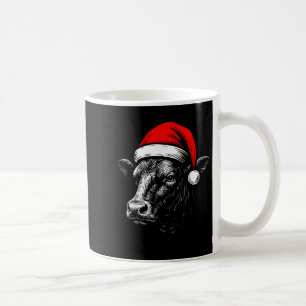 Svart Angus Rancher Julko Santa Hatt Bonde Kaffemugg