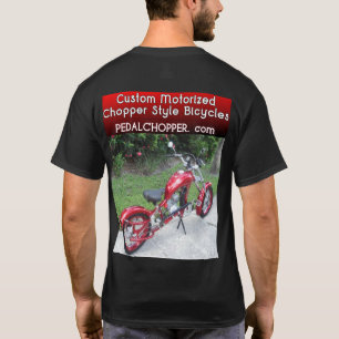 Svart änk motoriserad Bike T Shirt
