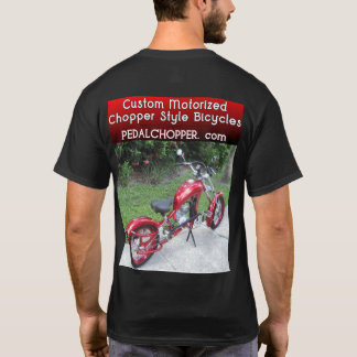 Svart änk motoriserad Bike T Shirt