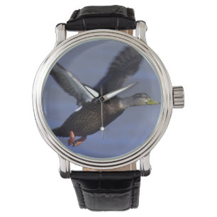 Svart anka armbandsur
