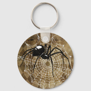 Svart änka Keychain Nyckelring
