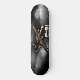 Svart änka P-61 Skateboard Bräda 19,5 Cm