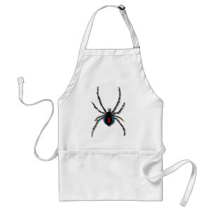 Svart änka SpiderApron Förkläde