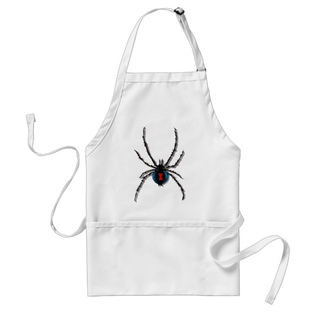 Svart änka SpiderApron Förkläde (Framsidan)