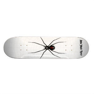 Svart änkadesign old school skateboard bräda 21,6 cm