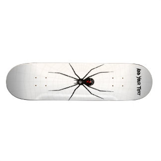 Svart änkadesign old school skateboard bräda 21,6 cm