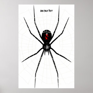 Svart änkadesign poster