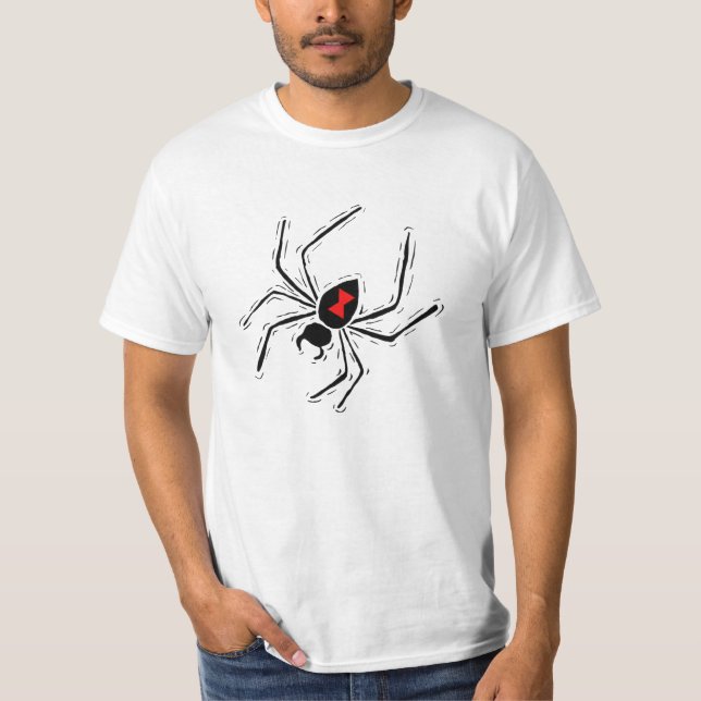 Svart änkaspindelT-tröja 2 Tee Shirt (Framsida)