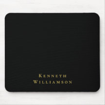 Svart anpassad guldbokstav minimalistisk elegant m