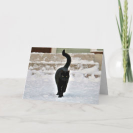 Svart-Anpassade-kort för Kattunge-cute Kort