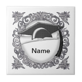 Svart anpassningsbar för Studentmössa Kakelplatta