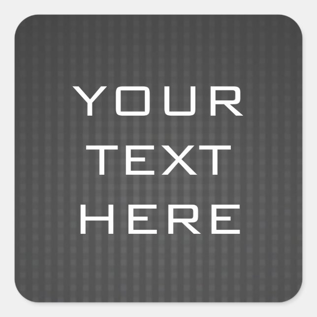 Svart Anpassningsbar i bakgrunden Fyrkantigt Klistermärke (Framsida)