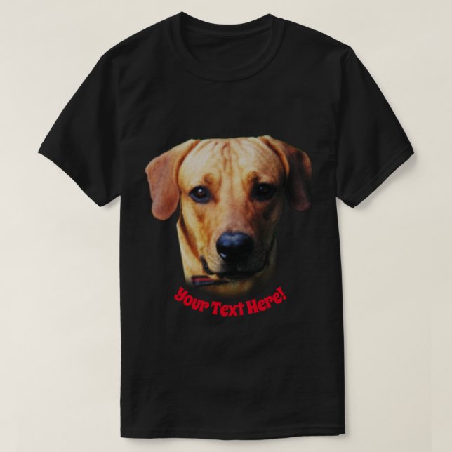 Svart Anpassningsbar i personlig Design T-Shirt (Design framsida)