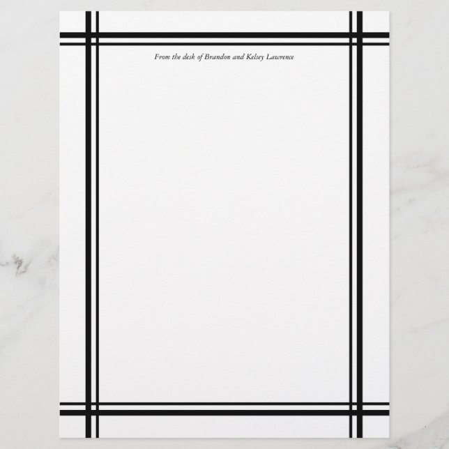 Svart Anpassningsbar, mallsida med Namnteckning ru (Framsida)