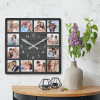 Svart Anpassningsbar Photo Collage Elegant