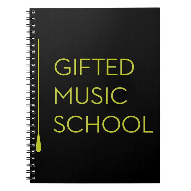 Svart anteckningsbok för GMS (Framsidan)