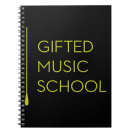 Svart anteckningsbok för GMS Med Spiral