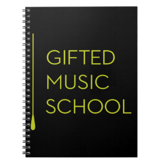 Svart anteckningsbok för GMS Med Spiral