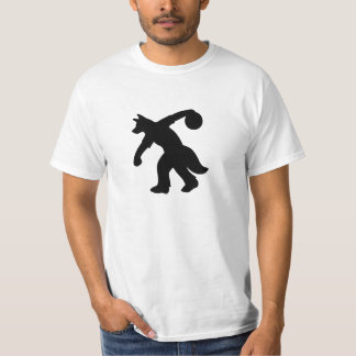Svart Anthropomorphic hund- bowlingskjorta 0001 Tröja