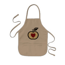 Svart äpple + Rött hjärta Logotyp Mat att växa