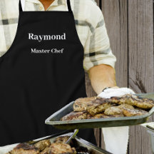 Svart Apron - fast - ingen Mönster