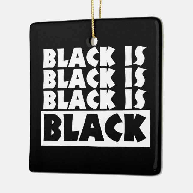 Svart är svart julgransprydnad keramik (Vänster)