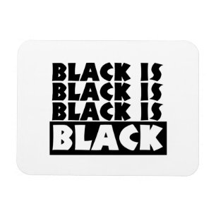 Svart är svart magnet